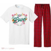 Love Floral Heart Pajama Set thumb 0
