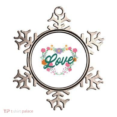 Love Floral Heart Ornament