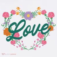 Love Floral Heart Ornament thumb 1