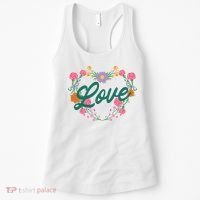 Love Floral Heart Women's Tank Top thumb 0