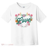 Love Floral Heart Toddler T-Shirt thumb 0