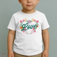 Love Floral Heart Toddler T-Shirt thumb 2