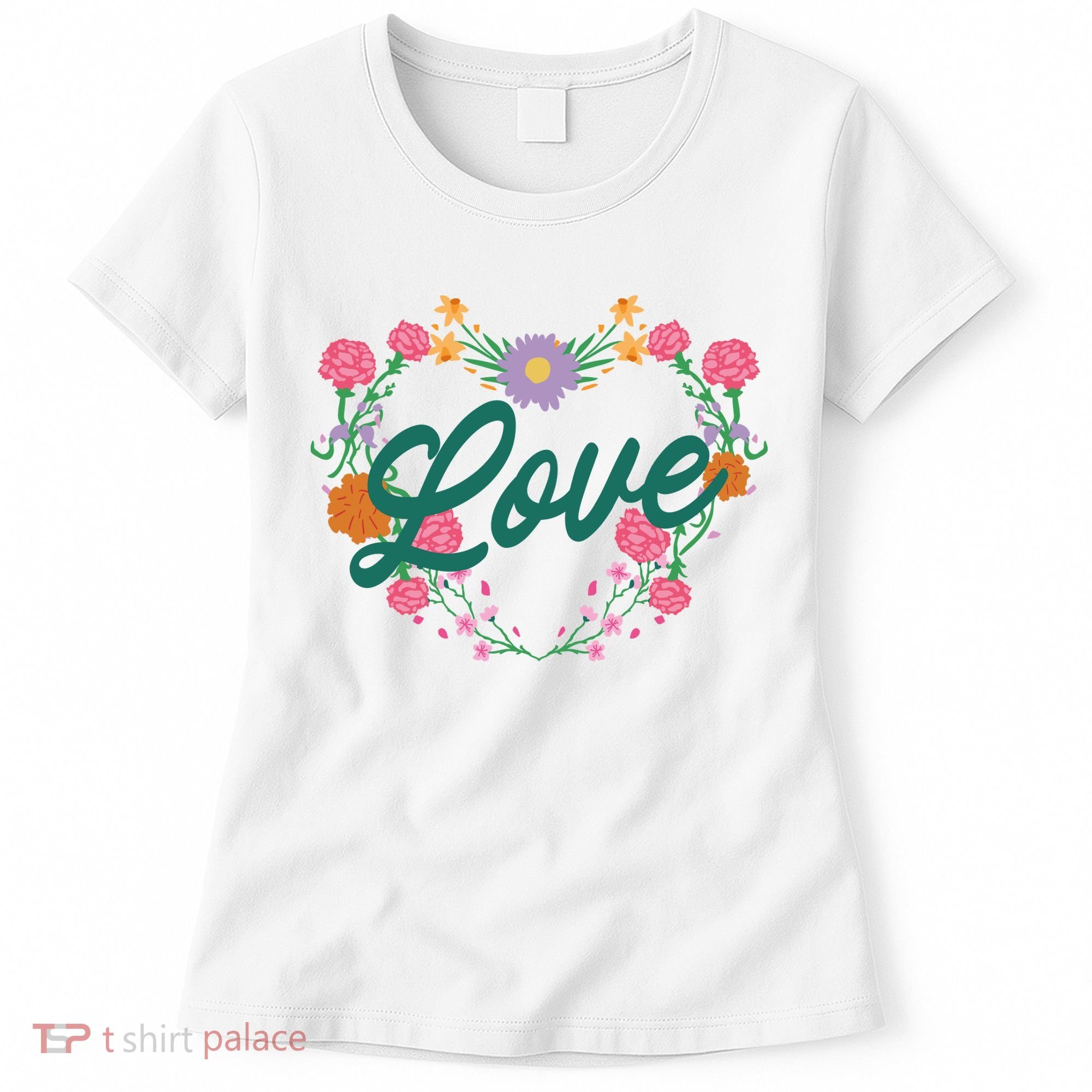 Love Floral Heart Women's T-Shirt