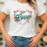Love Floral Heart Women's T-Shirt thumb 2