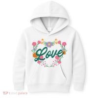 Love Floral Heart Kids Hoodie thumb 0