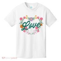 Love Floral Heart Kids T-Shirt thumb 0