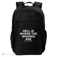 Linda Finegold Hell Is Where The Whores Are Backpack thumb 0