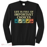 Life Full Important Choices Golf Clubs Golfing Women Sweatshirt thumb 0