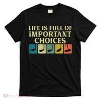 Life Full Important Choices Golf Clubs Golfing Women T-Shirt thumb 0