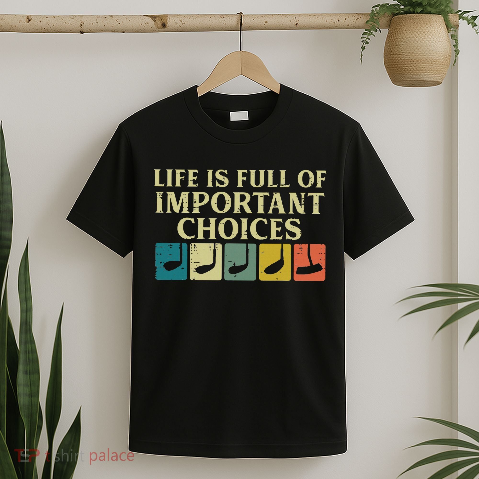 Life Full Important Choices Golf Clubs Golfing Women T-Shirt