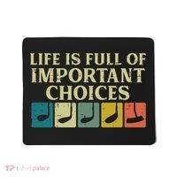 Life Full Important Choices Golf Clubs Golfing Women Mousepad thumb 0