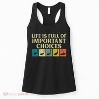 Life Full Important Choices Golf Clubs Golfing Women Women's Tank Top thumb 0
