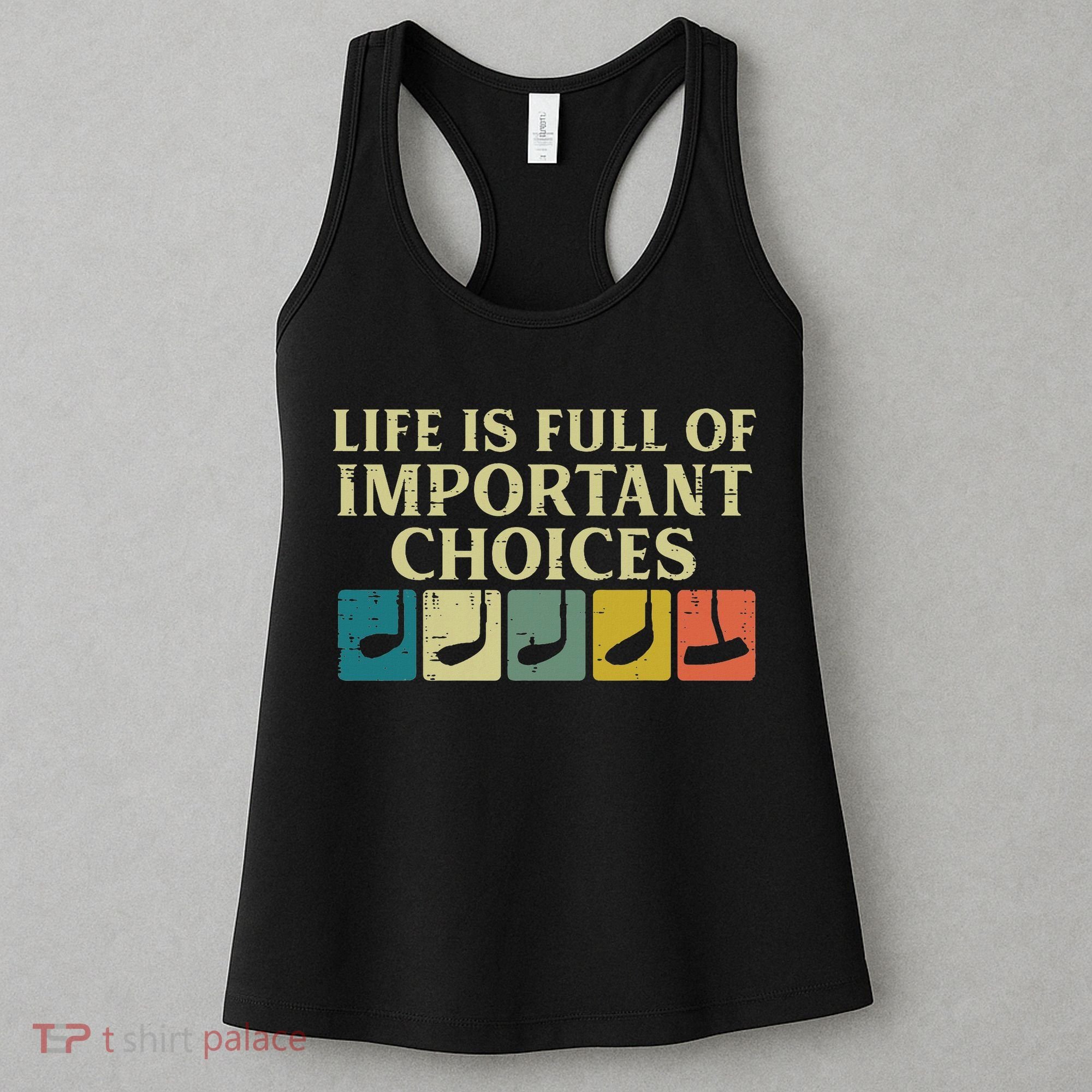 Life Full Important Choices Golf Clubs Golfing Women Women's Tank Top