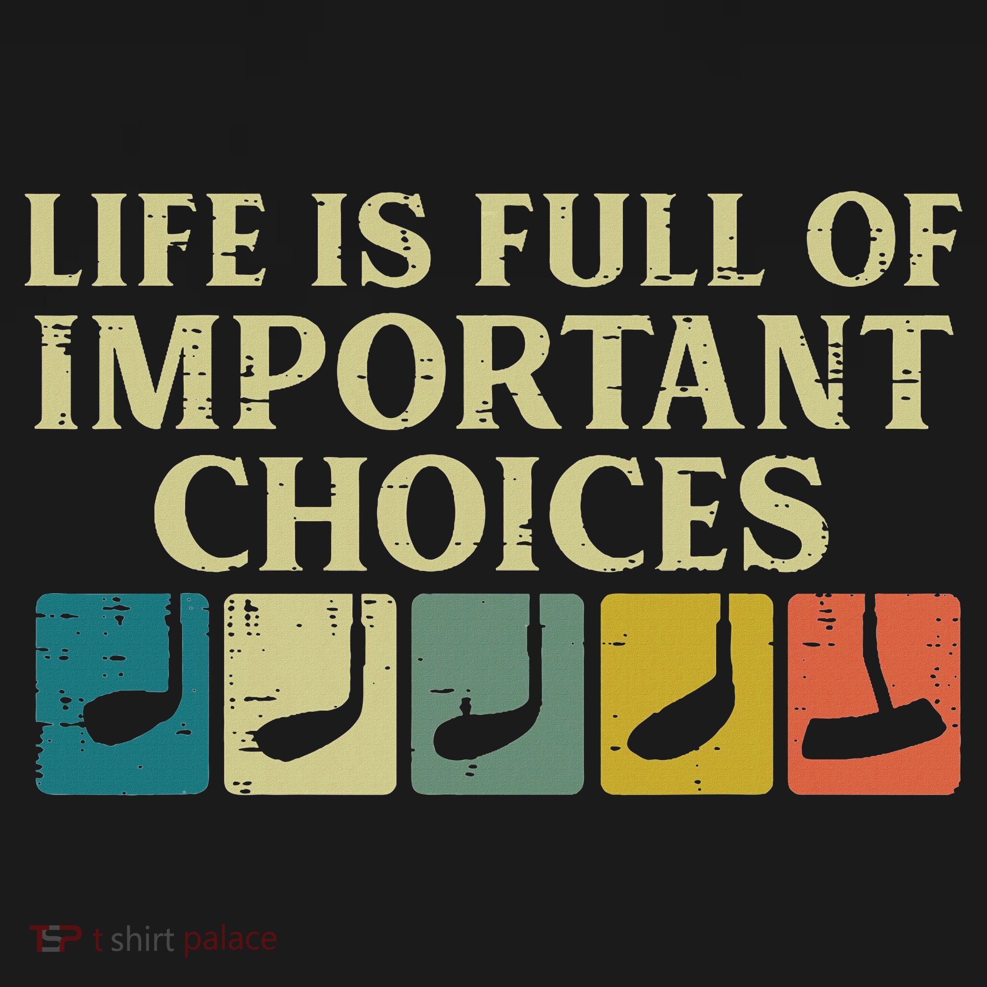 Life Full Important Choices Golf Clubs Golfing Women Women's Tank Top