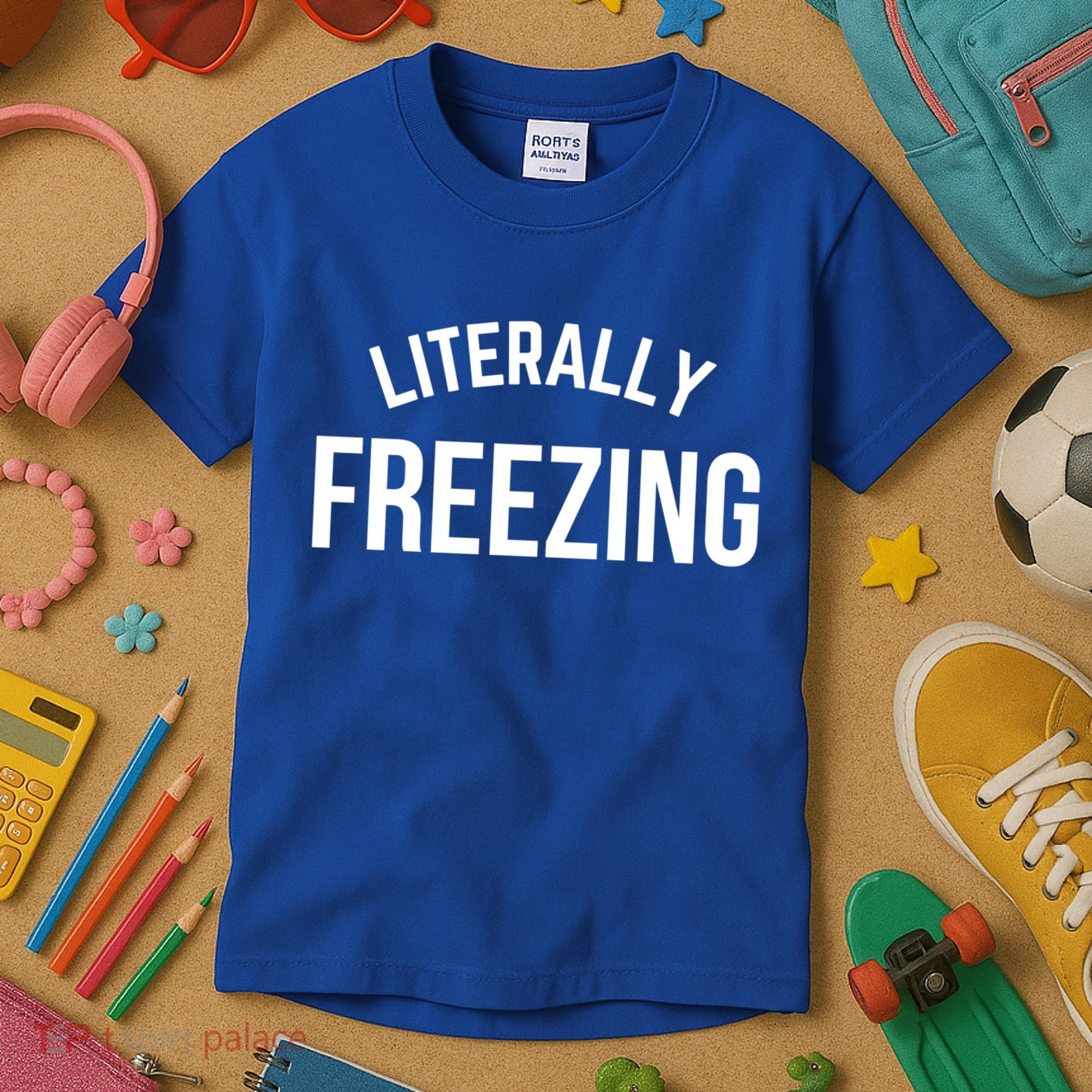 Literally Freezing I Am Literally Freezing Cold Gift Kids T-Shirt
