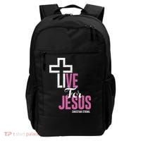 Live For Jesus Christian Bible Religious Backpack thumb 0