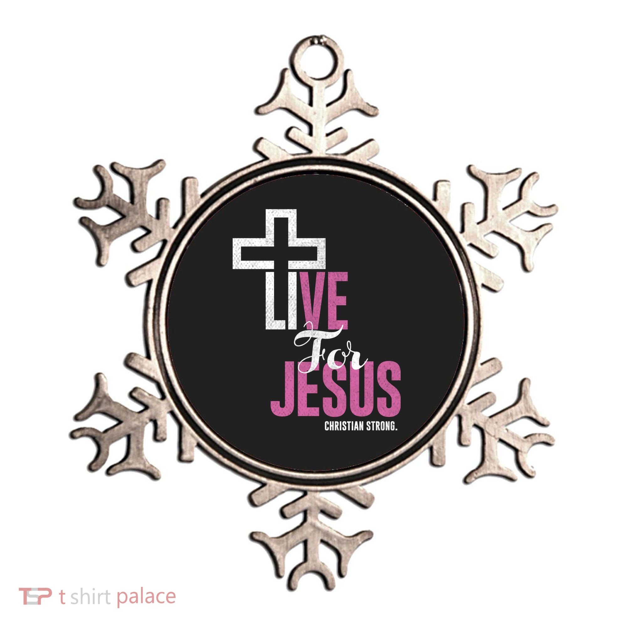 Live For Jesus Christian Bible Religious Ornament
