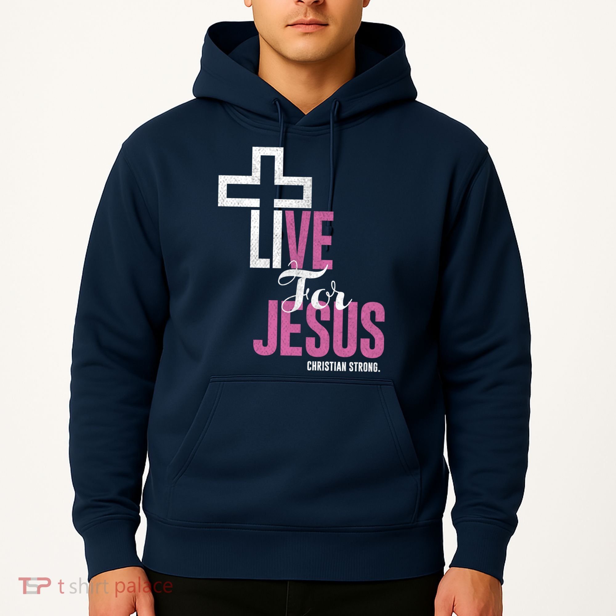Live For Jesus Christian Bible Religious Hoodie