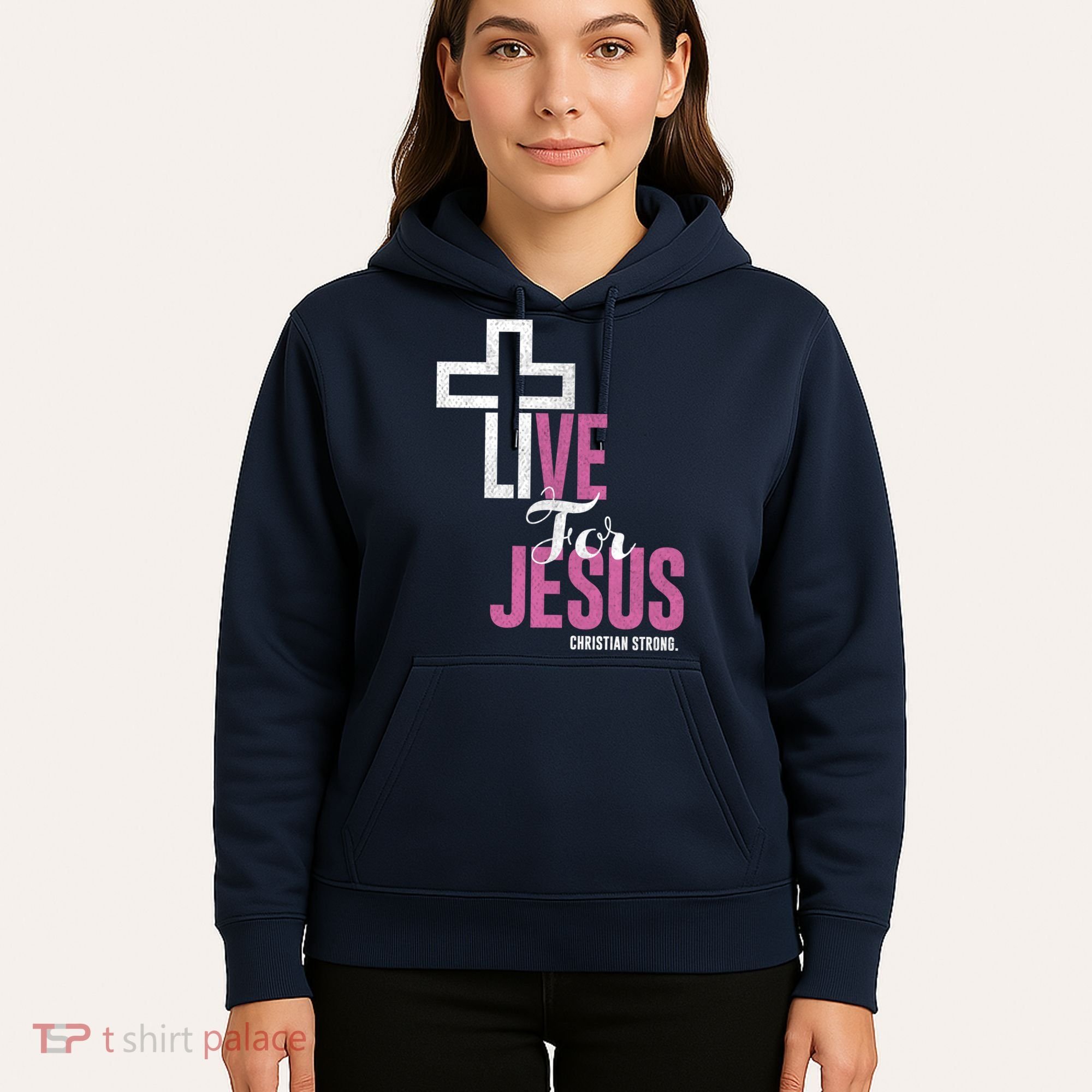 Live For Jesus Christian Bible Religious Hoodie