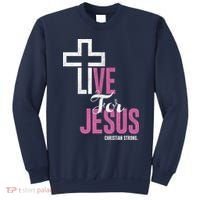 Live For Jesus Christian Bible Religious Sweatshirt thumb 0