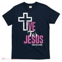 Live For Jesus Christian Bible Religious T-Shirt thumb 0