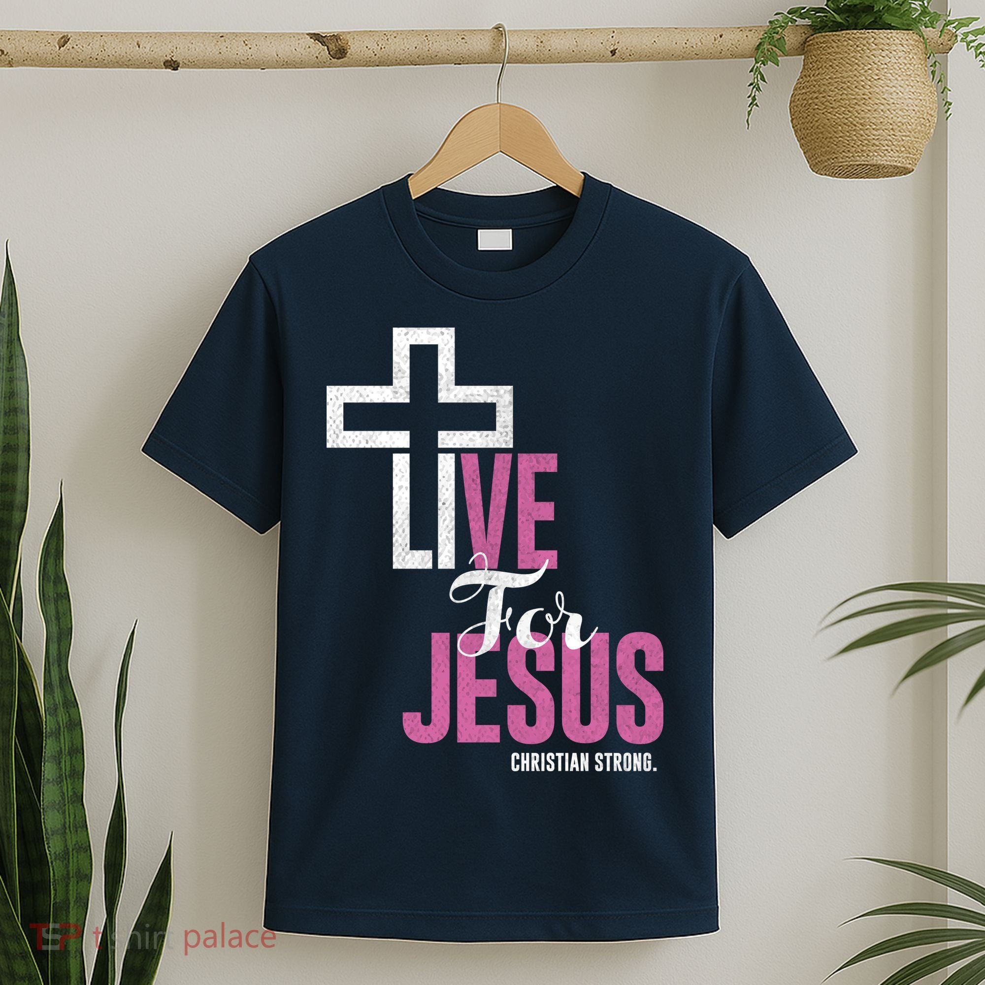 Live For Jesus Christian Bible Religious T-Shirt