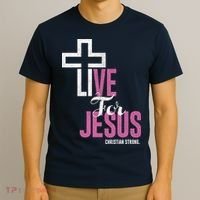 Live For Jesus Christian Bible Religious T-Shirt thumb 3