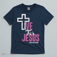 Live For Jesus Christian Bible Religious T-Shirt thumb 5