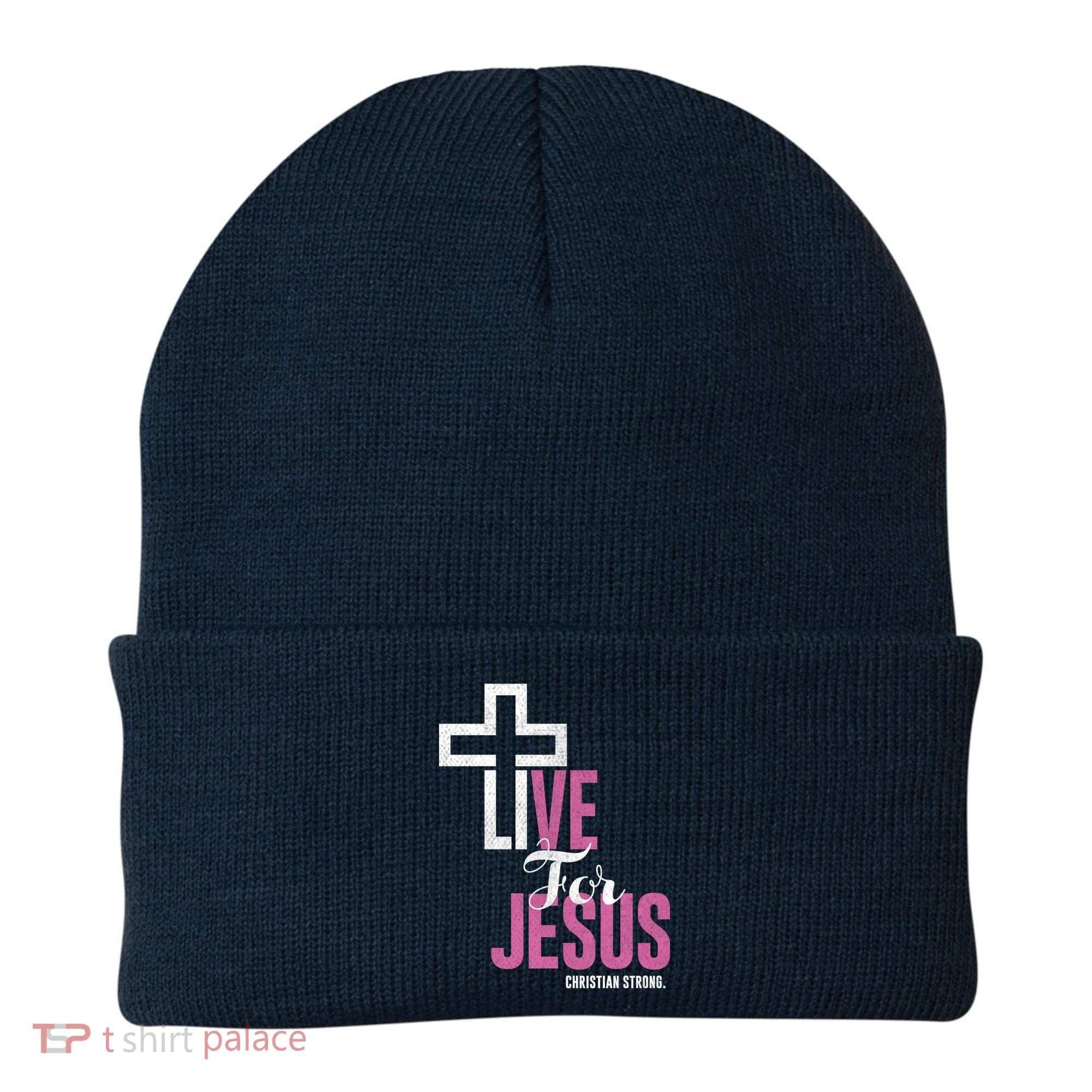 Live For Jesus Christian Bible Religious Beanie