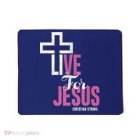 Live For Jesus Christian Bible Religious Mousepad thumb 0