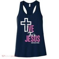 Live For Jesus Christian Bible Religious Women's Tank Top thumb 0