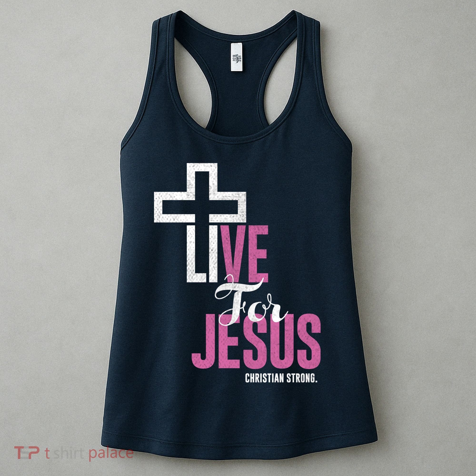 Live For Jesus Christian Bible Religious Women's Tank Top