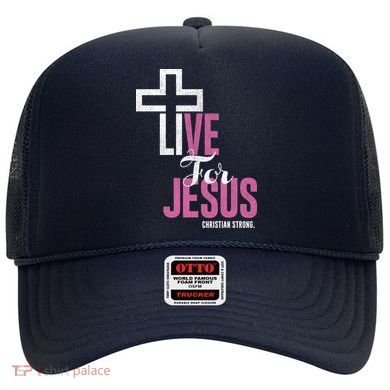 Live For Jesus Christian Bible Religious Hat