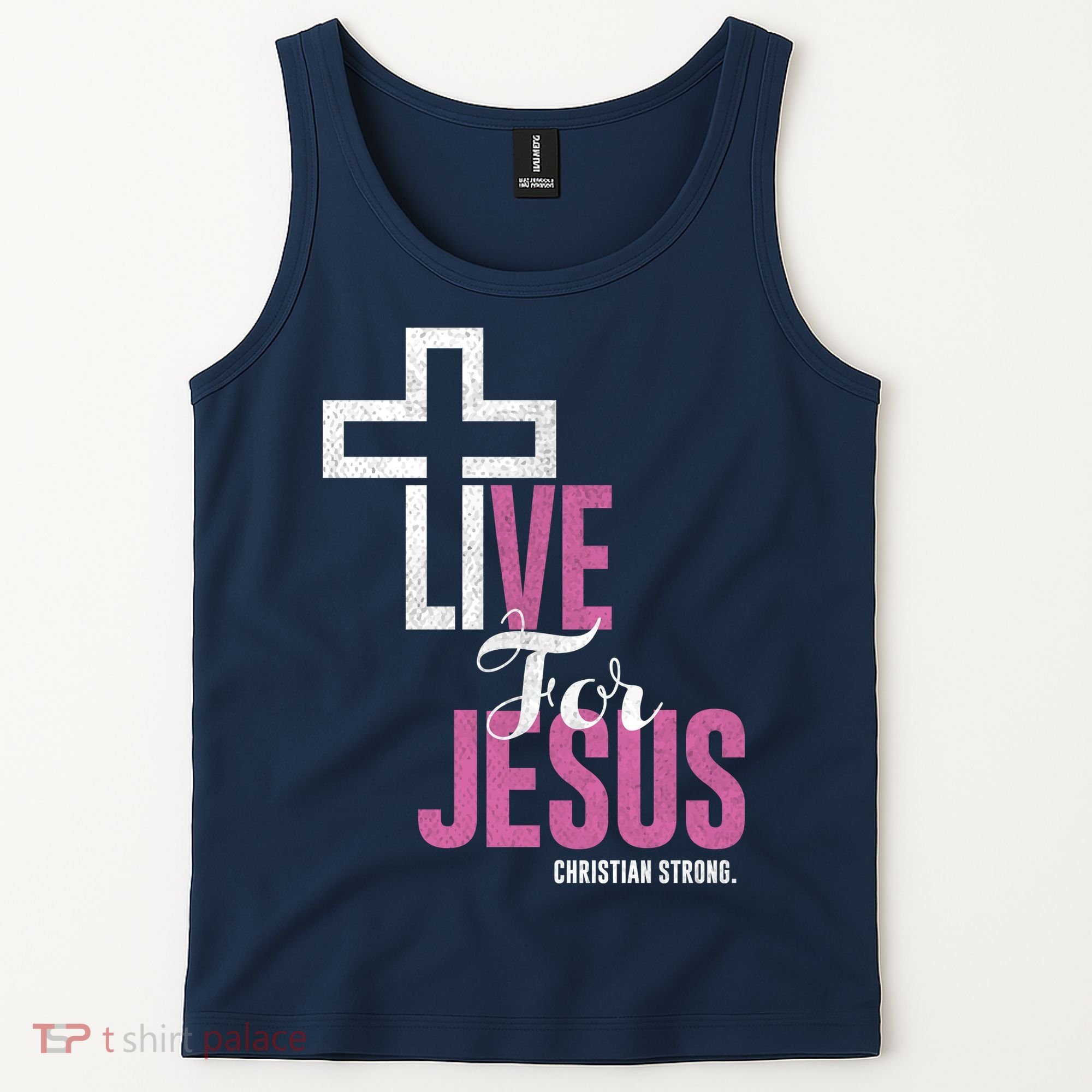 Live For Jesus Christian Bible Religious Tank Top