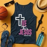 Live For Jesus Christian Bible Religious Tank Top thumb 4