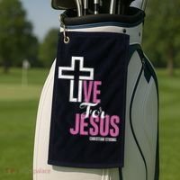 Live For Jesus Christian Bible Religious Golf Towel thumb 2