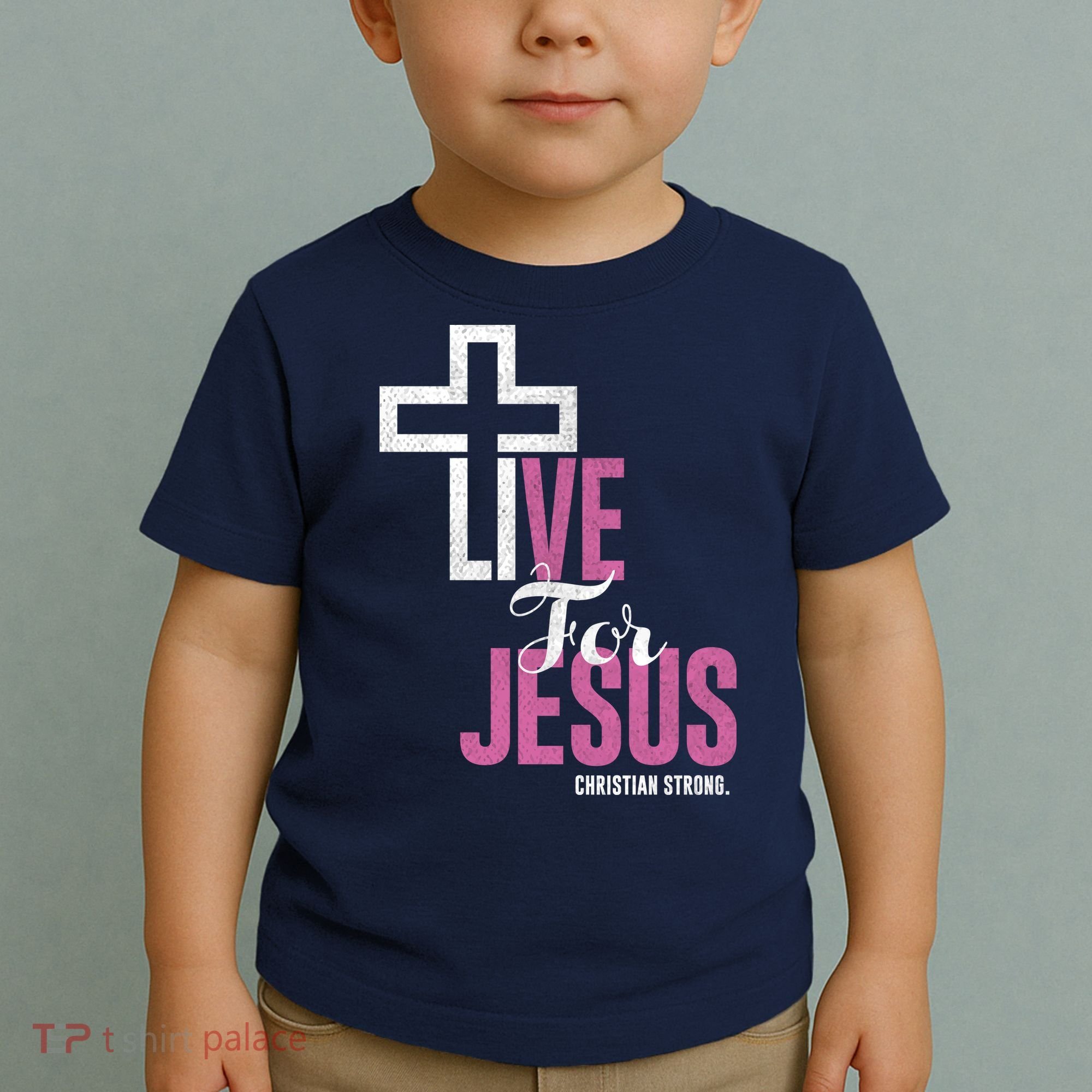 Live For Jesus Christian Bible Religious Toddler T-Shirt