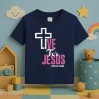 Live For Jesus Christian Bible Religious Toddler T-Shirt thumb 3