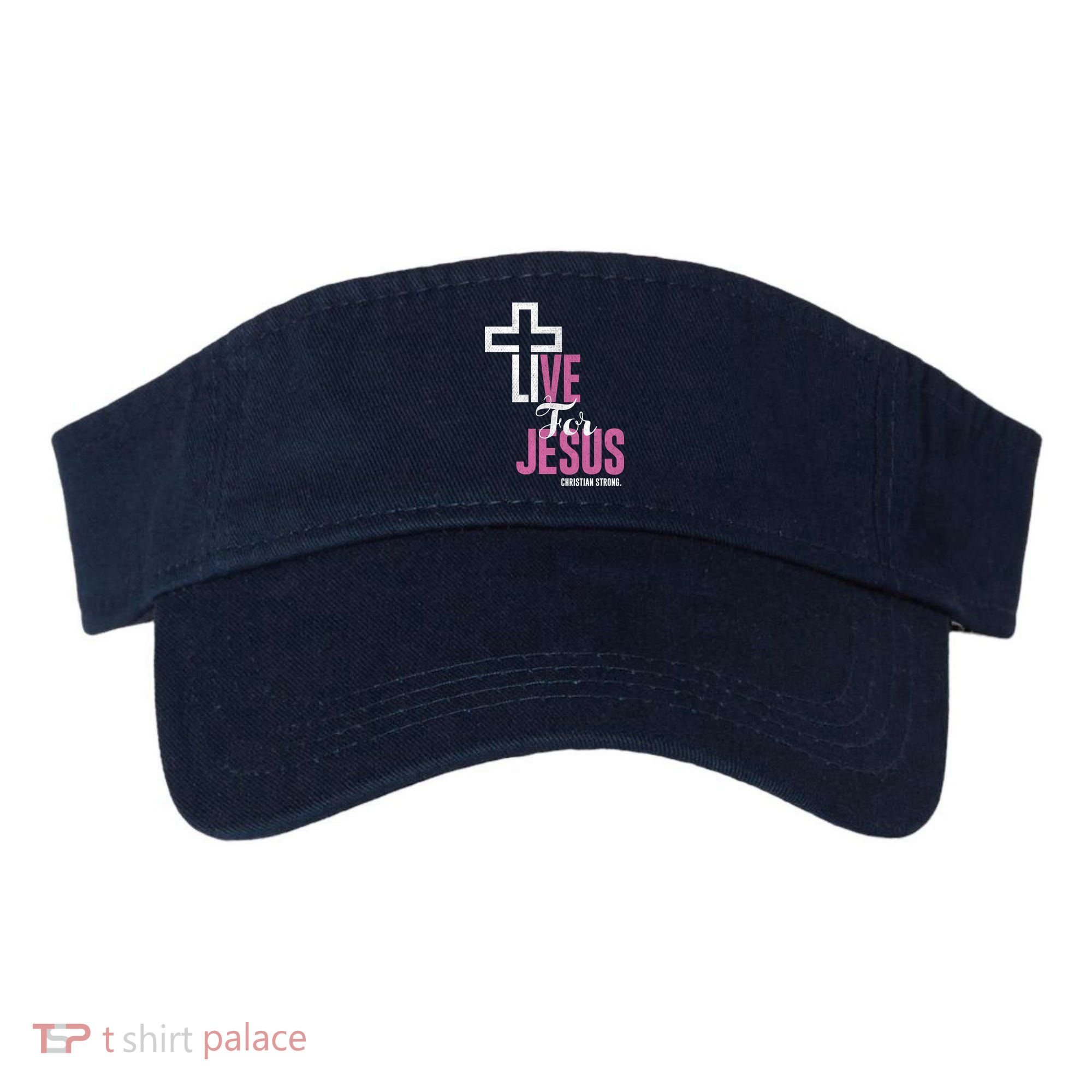 Live For Jesus Christian Bible Religious Visor
