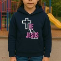 Live For Jesus Christian Bible Religious Kids Hoodie thumb 3