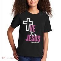 Live For Jesus Christian Bible Religious Kids T-Shirt thumb 2