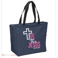 Live For Jesus Christian Bible Religious Tote Bag thumb 2