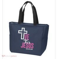Live For Jesus Christian Bible Religious Tote Bag thumb 3