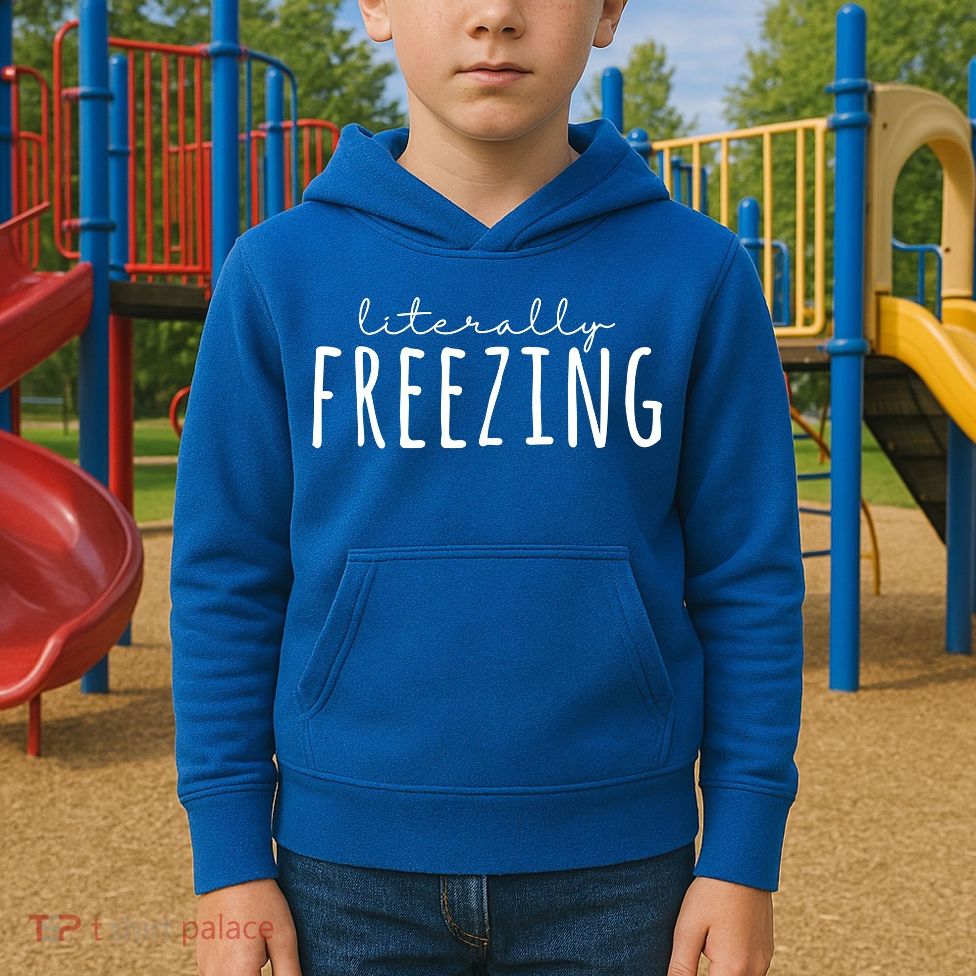 Literally Freezing Kids Hoodie