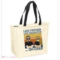 Like Father Like Daughter Oh Crap Tote Bag thumb 2