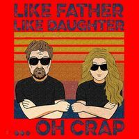 Like Father Like Daughter Oh Crap Santa Hat thumb 1