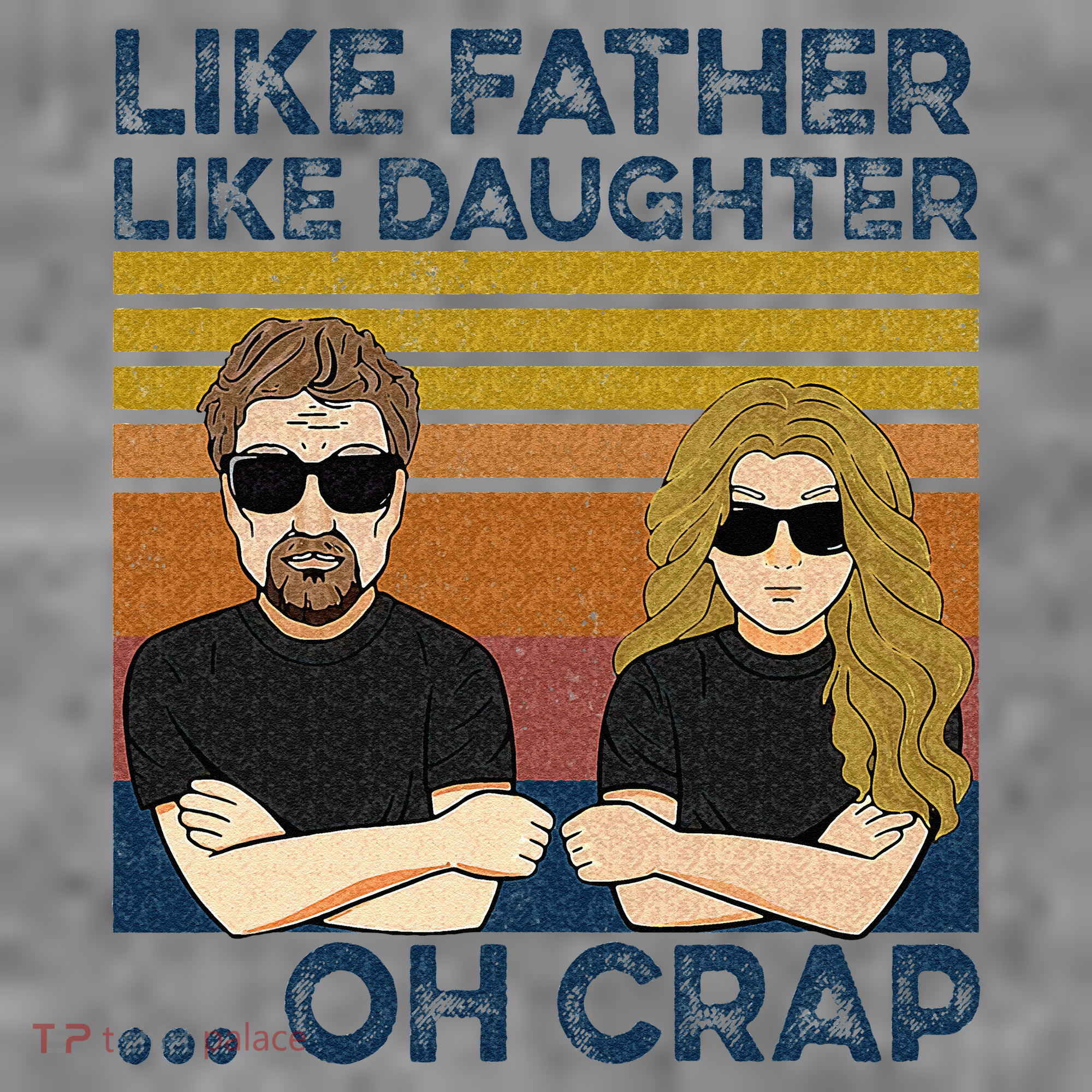 Like Father Like Daughter Oh Crap Toddler Hoodie