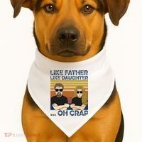 Like Father Like Daughter Oh Crap USA-Made Doggie Bandana thumb 1
