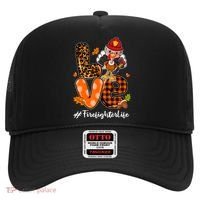 Love Firefighter Leopard Turkey Fall Thanksgiving Hat thumb 0