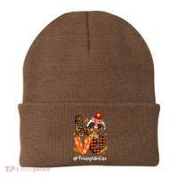Love Firefighter Leopard Turkey Fall Thanksgiving Beanie thumb 0